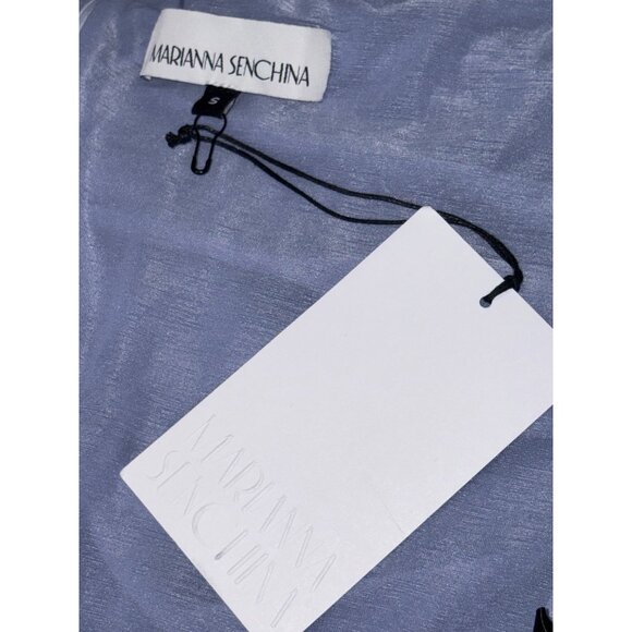 MARIANNA SENCHINA for FWRD Strapless Flower Bloom Midi Dress Small New Womens - Picture 9 of 11